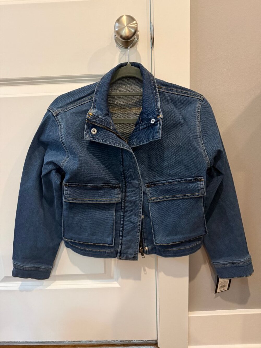 Girls' Denim Utility Jacket
